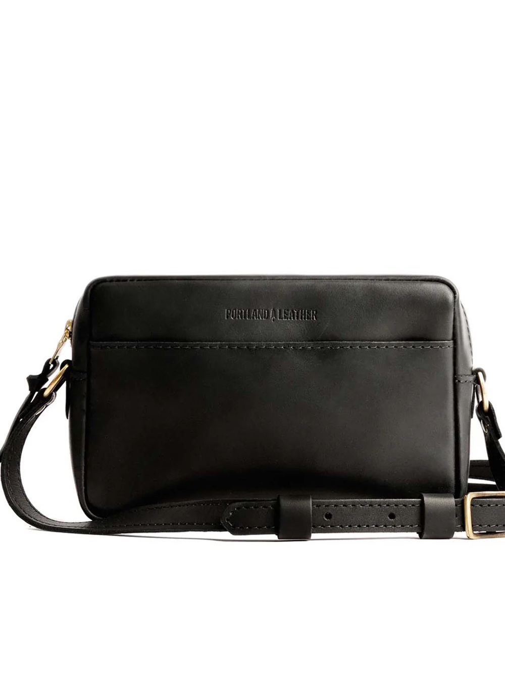 Portland Leather Black CAMERA BAG PURSE BNWOT
